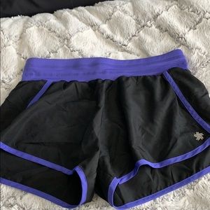 Tek Gear purple and black running shorts